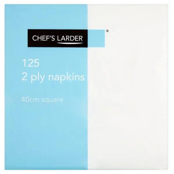 Chefs Larder 125 2 Ply Napkins 40cm Square - Sets of 125