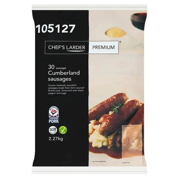 Chefs Larder Premium 30 (Average) Cumberland Sausages 2.27kg