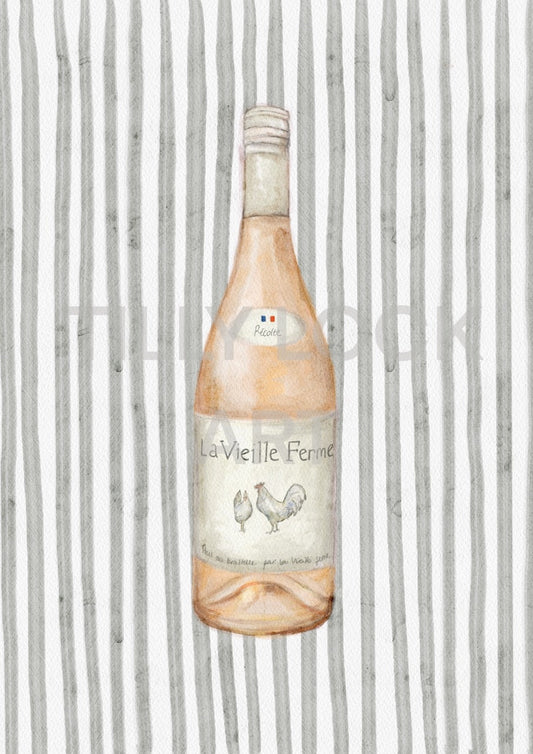 STRIPY CHICKEN WINE ~ OLIVE