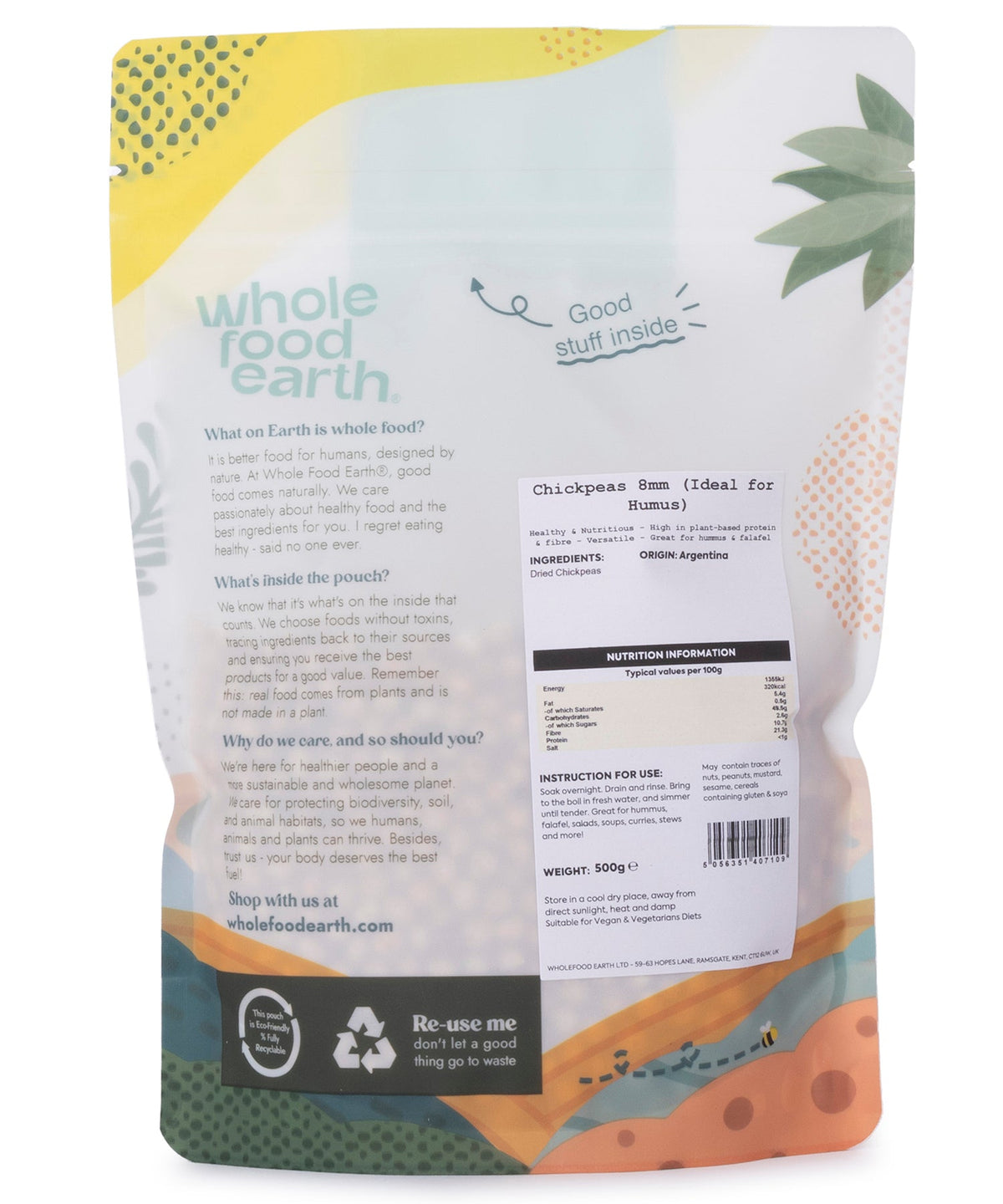 Chickpeas 8mm (Ideal for Humus)