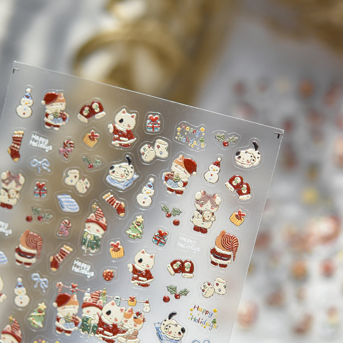 Hello Claws | Christmas Kitty Nail Deco Sticker