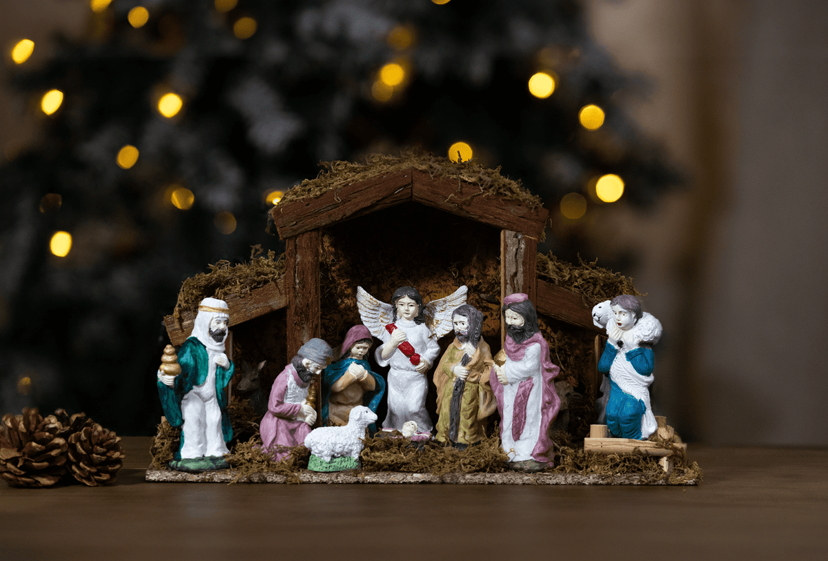 Christmas Nativity Scene Resin Ornament Multicoloured 38cm