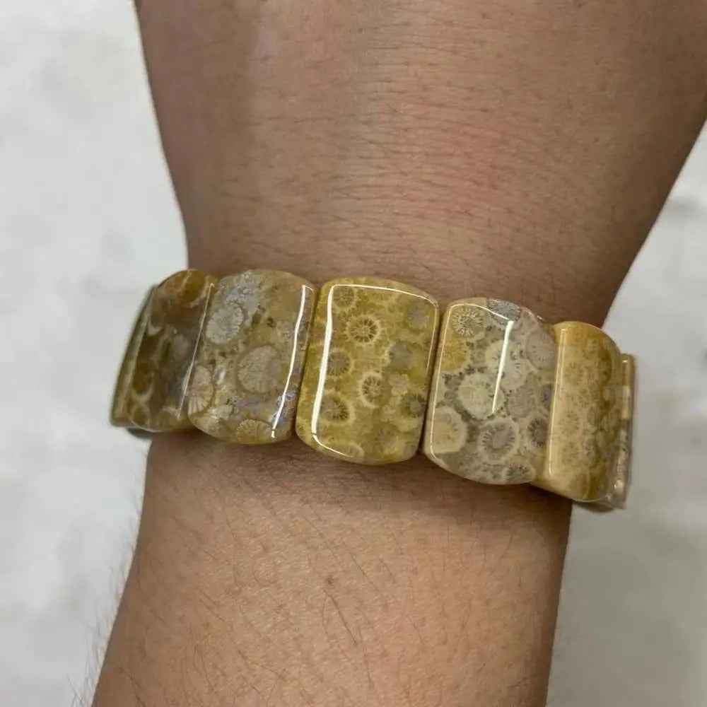 Natural Chrysanthemum Beads Gemstone Bracelet, Bangle For Women For Men,