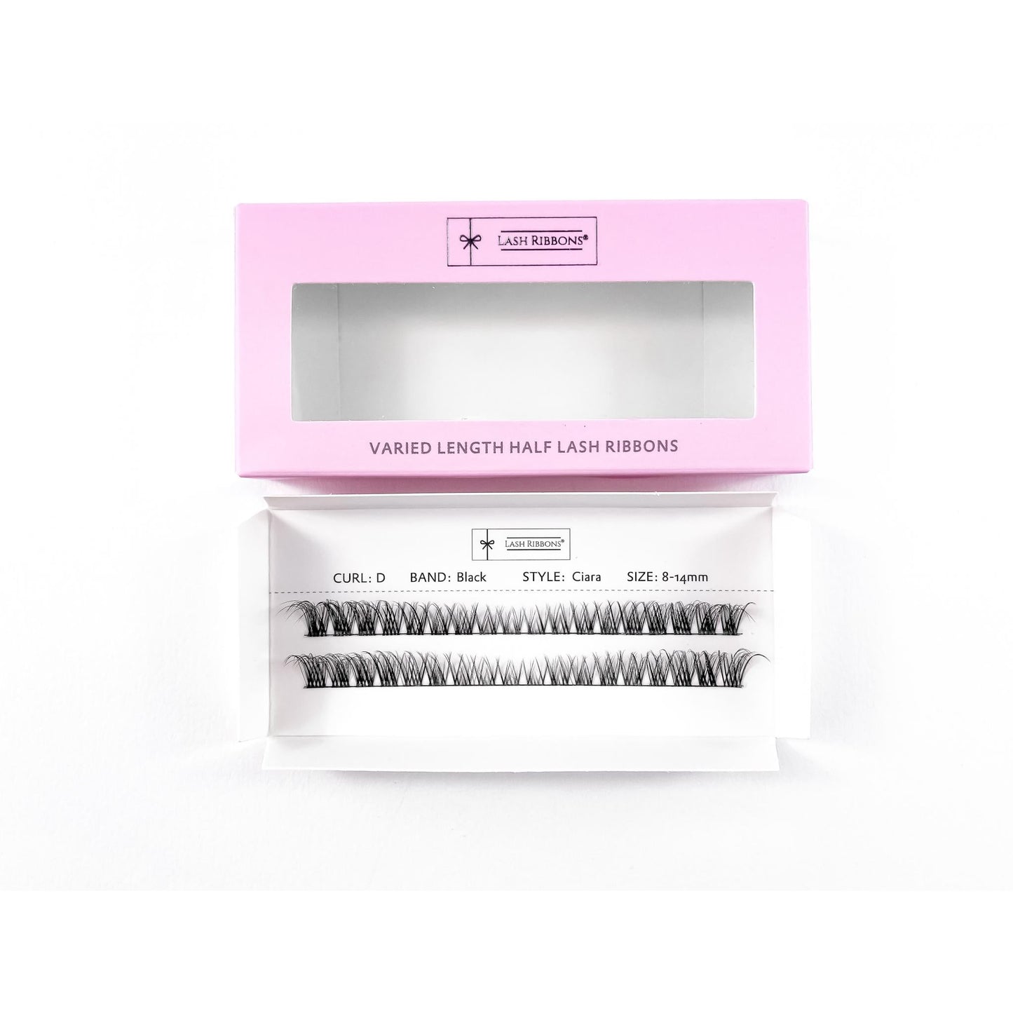 3D 'D' Curl Black Ciara Multi-Length Lash Ribbons® Starter Kit (With Ultimate Bond)