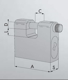 CISA 285 75 Container Padlock Keyed Alike
