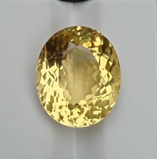 20.2ct Faceted Citrine For Sale - November Birthstone - 19x17x11mm