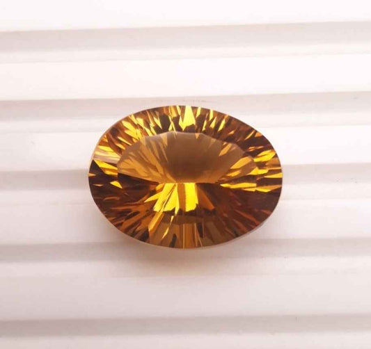 16.1ct Natural Transparent Best Quality Citrine For Sale - Golden Citrine - November Birthstone - 19x14x10mm
