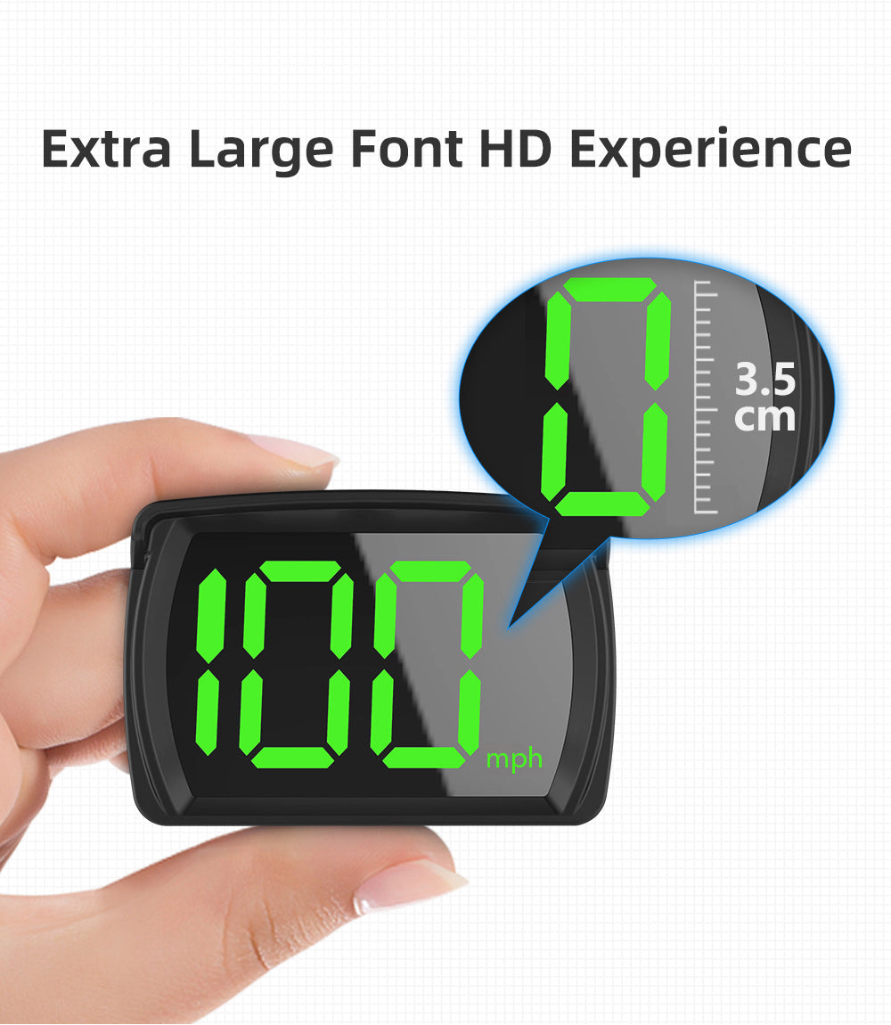 ClearView MPH GPS Digital HUD Heads up Display Car Speedometer with USB with Large Font Display