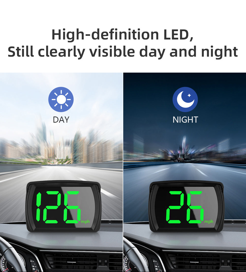 ClearView MPH GPS Digital HUD Heads up Display Car Speedometer with USB with Large Font Display