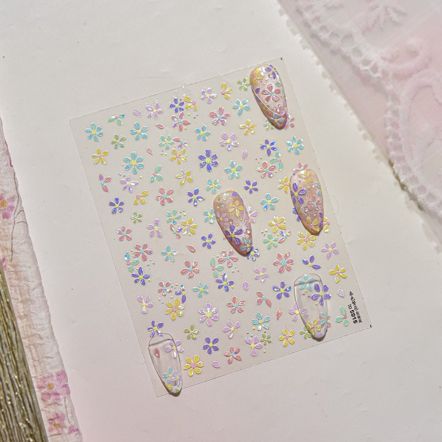 Hello Claws | Colourful Spring Flower Nail Deco Sticker