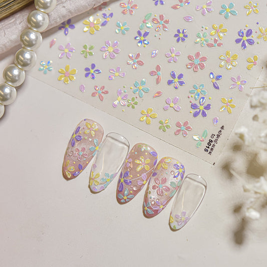 Hello Claws | Colourful Spring Flower Nail Deco Sticker