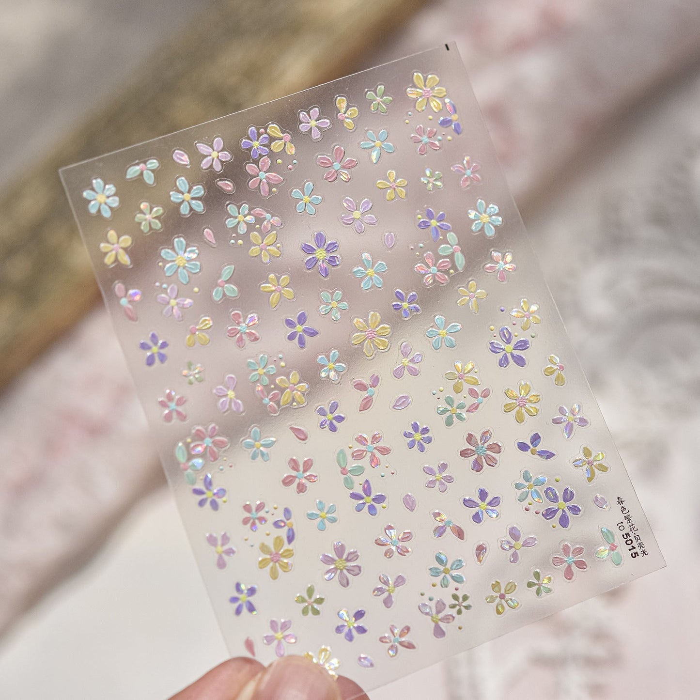 Hello Claws | Colourful Spring Flower Nail Deco Sticker