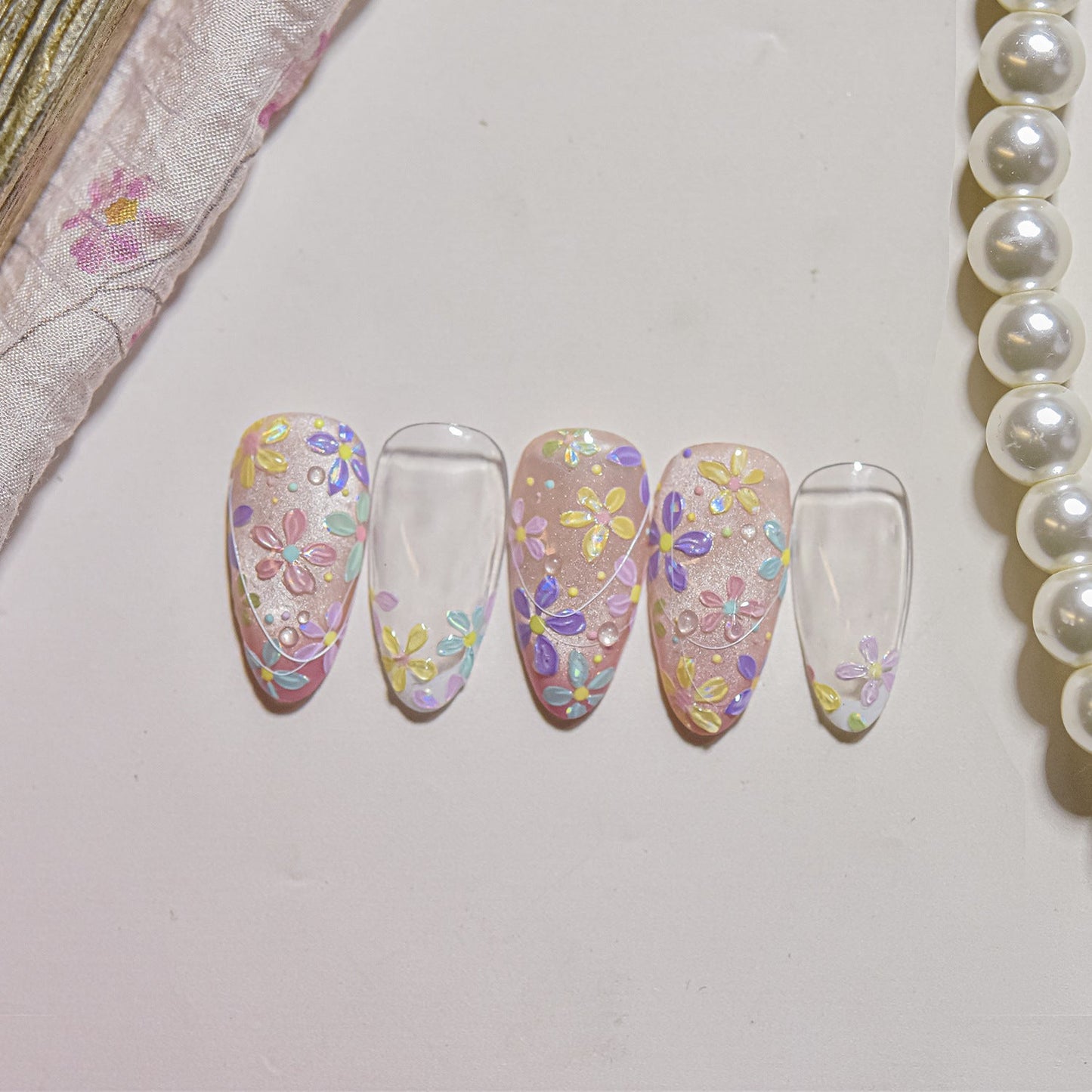 Hello Claws | Colourful Spring Flower Nail Deco Sticker