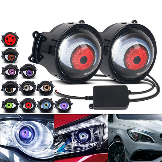 Cool Decoration Dynamic LED Car Headlights Devil Eye LED Car Light