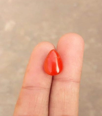 6.2ct Red Coral Stone - Moonga Stone - Marjan Stone - Pagadam Stone - 13.7x10.3mm