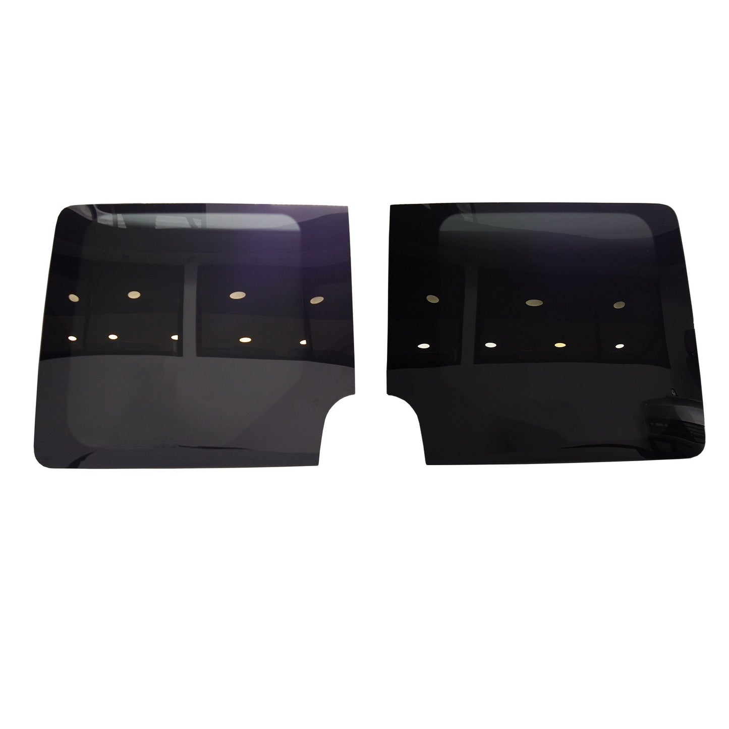 For VW Crafter New Shape (2018-2023) Double Rear Door Glass Set | Privacy Tinted Barn Door Windows | Van-X