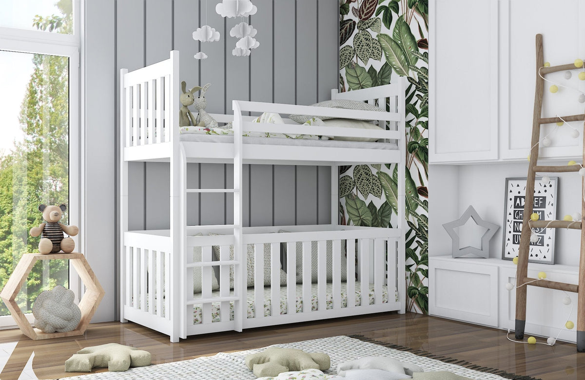 Cris Solid Pine Bunk Bed with Toddler Cot