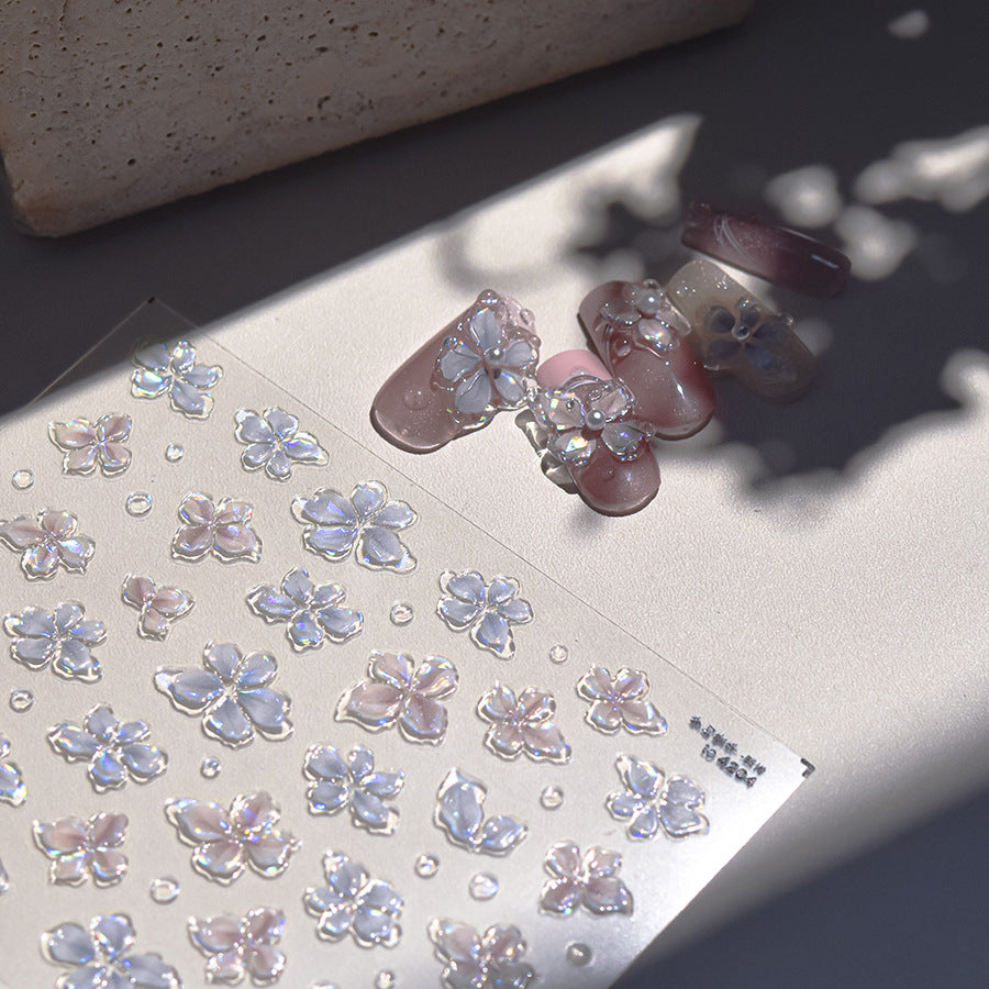 Hello Claws | Crystal Flower Nail Deco Sticker