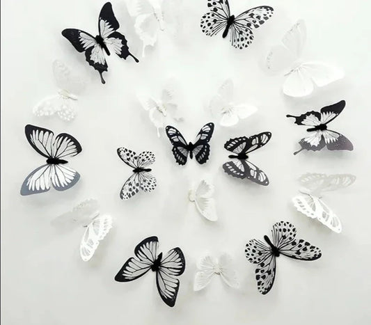 Crystal Butterflies 3d Wall Sticker