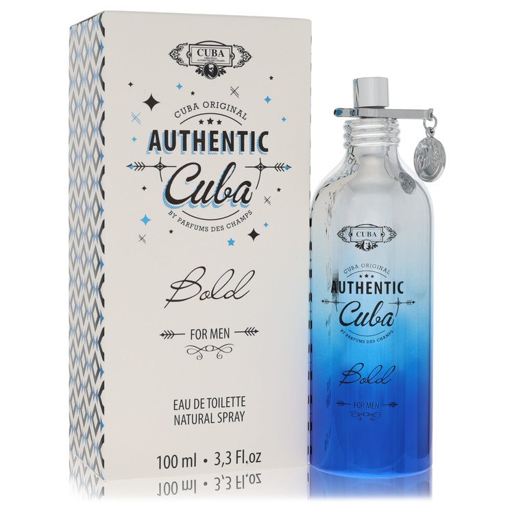 Cuba Authentic Bold Eau de Toilette Spray for Men, 3.3 oz (98 ml)