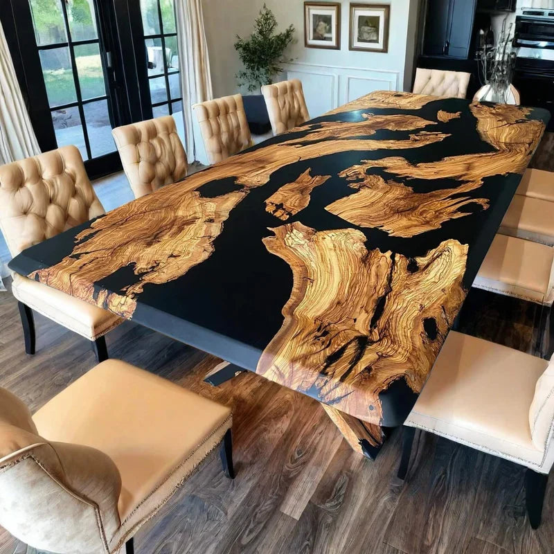Olive Wood Slab 120 x 70 cm for Epoxy Resin Tables