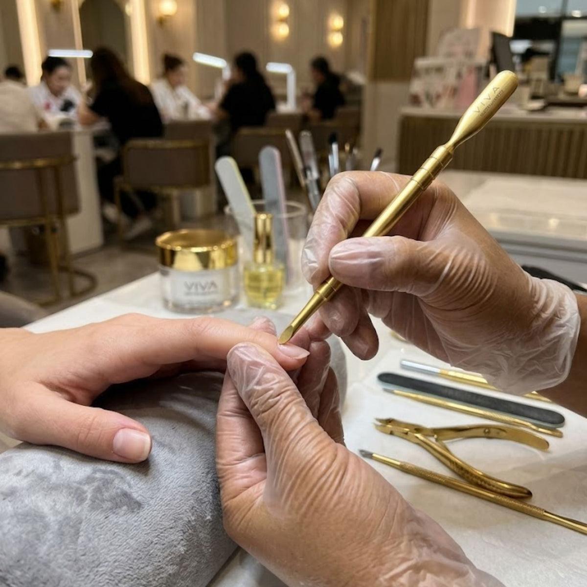 Dual Manicure Pusher - GOLD