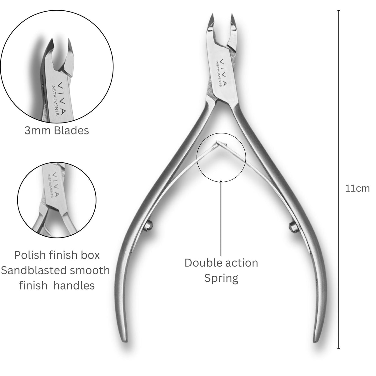 Silver Nail Tools - 5 Pieces