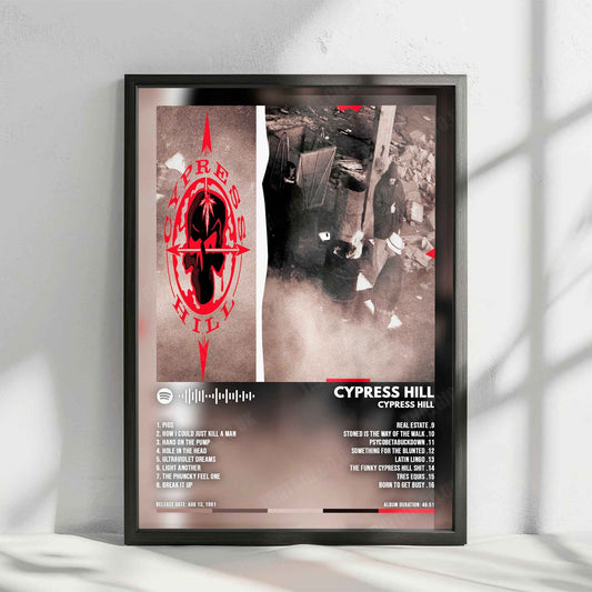 Cypress Hill "Cypress Hill" Album Cover Poster - with Complete Tracklist