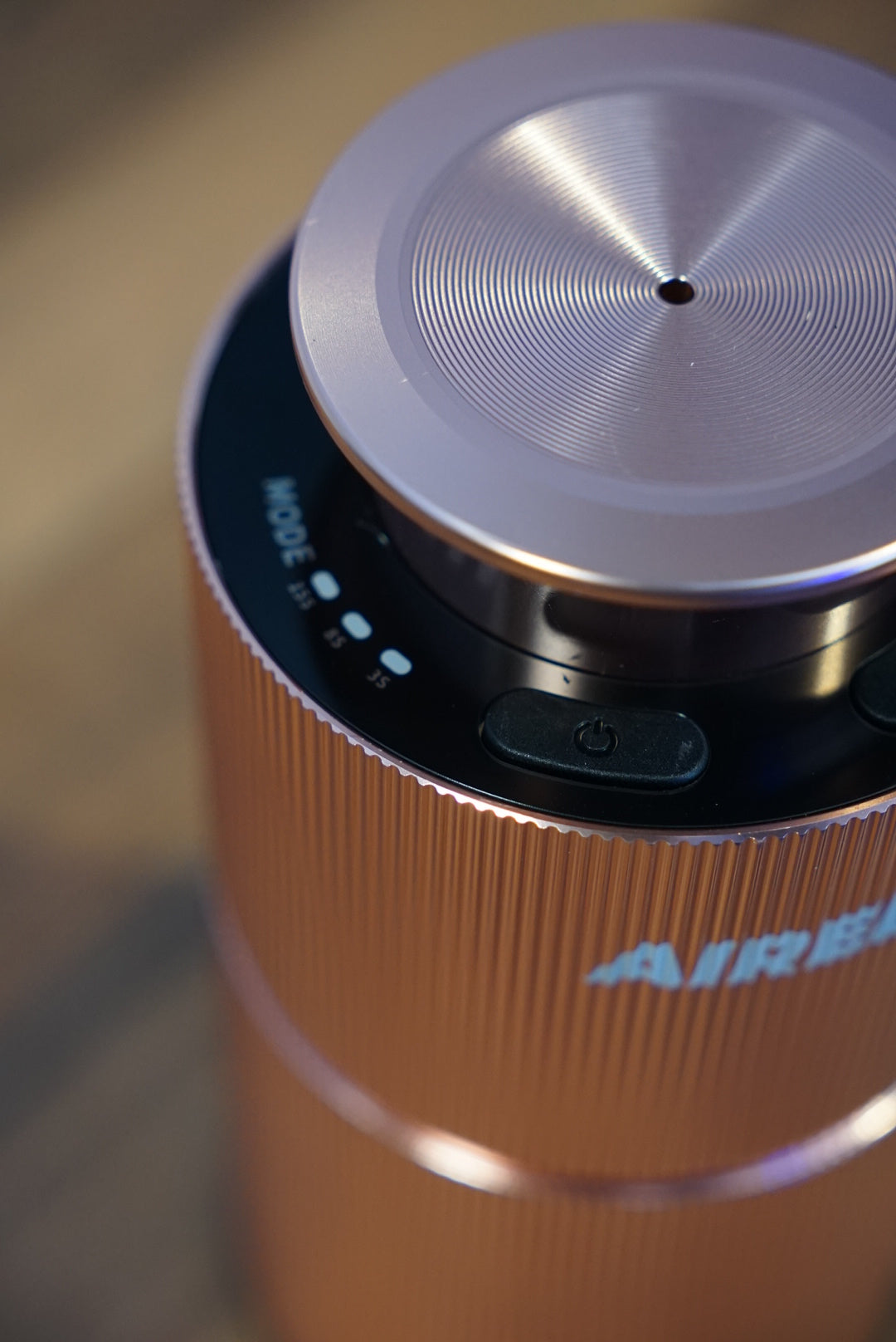 Aura In-Car / Home Mini Luxury Electronic Rechargeable Essential Oils Diffuser By AIRED. (ROSE GOLD)