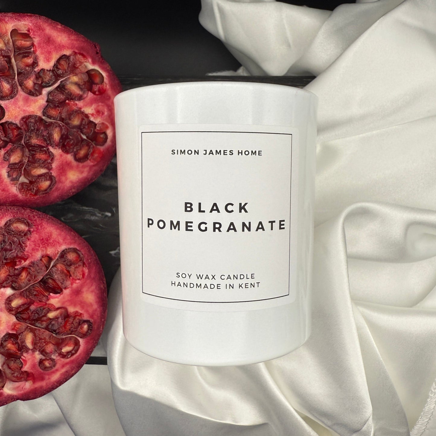 Black Pomegranate Handmade Soy Wax Candle