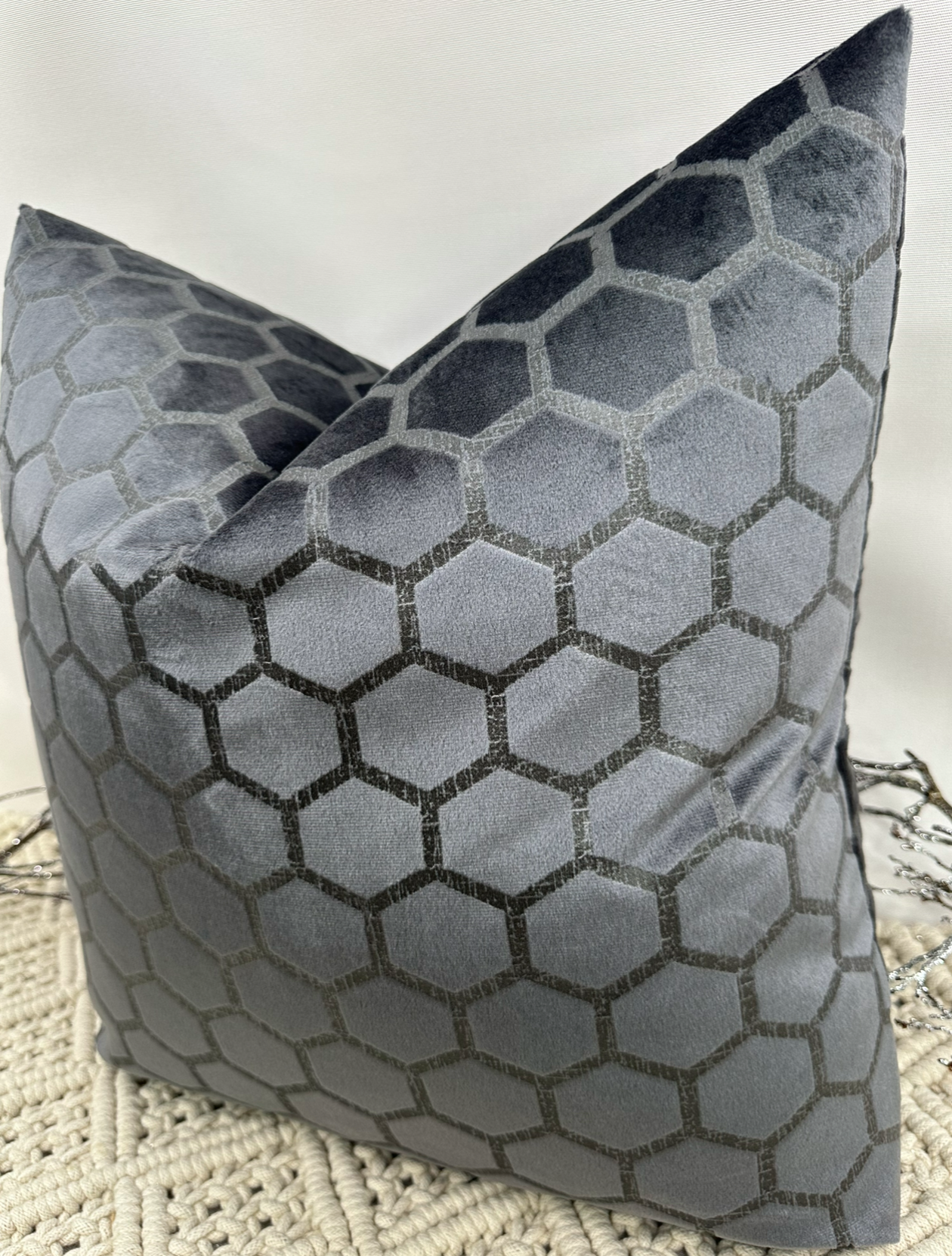 The Couture Cushion - The Charcoal Rubin - Style No. 151