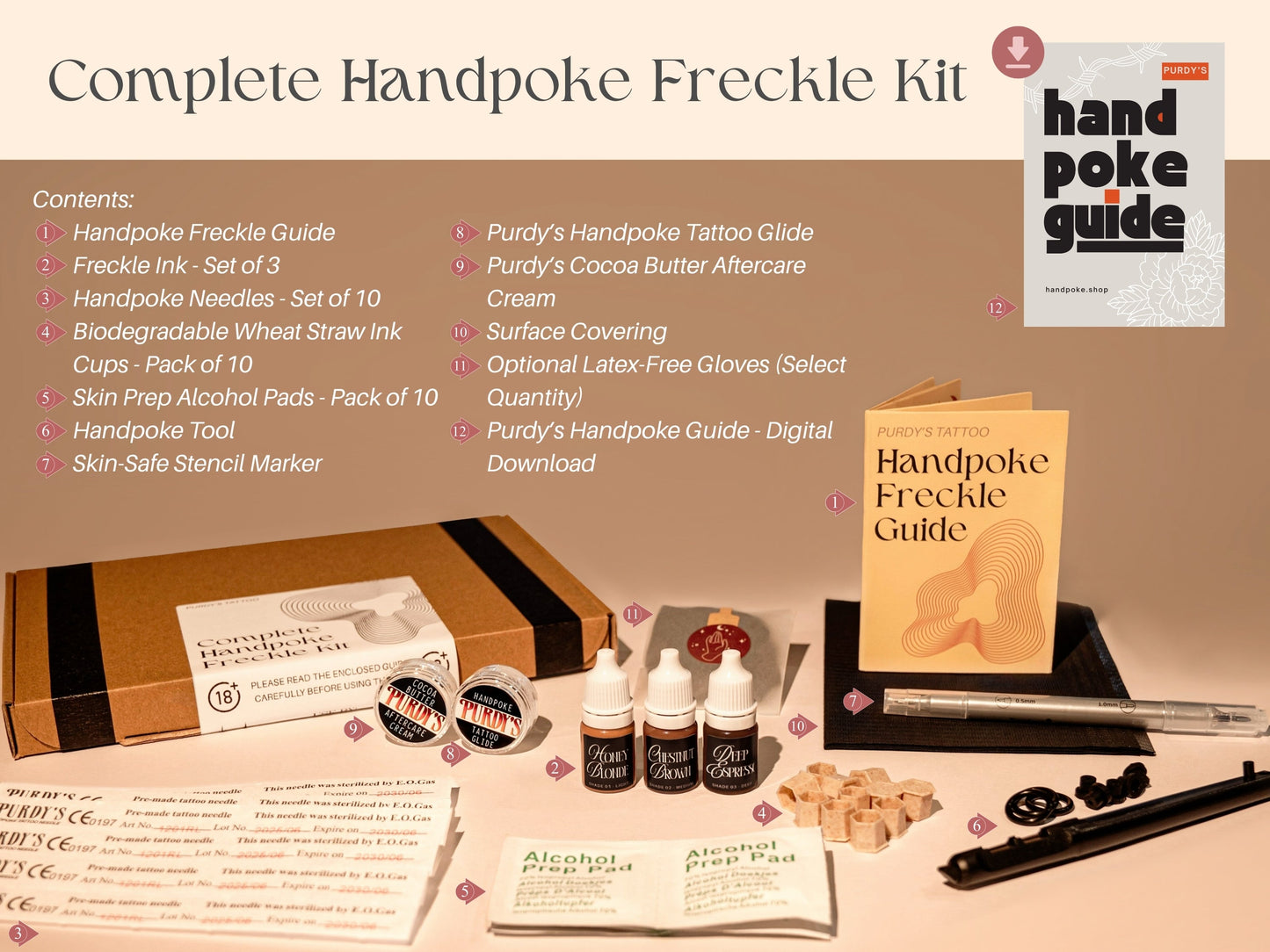 Complete Handpoke Freckle Kit