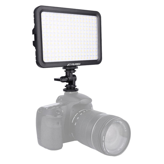 YELANGU YLG0504B 204 LEDs 1000LM 3300-5600K No Polar Dimmable Studio Light Video & Photo Light for Canon, Nikon, DSLR Cameras, 204 LEDs