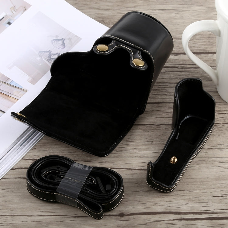 Full Body Camera PU Leather Case Bag with Strap for Sony A5100, For Sony A5100