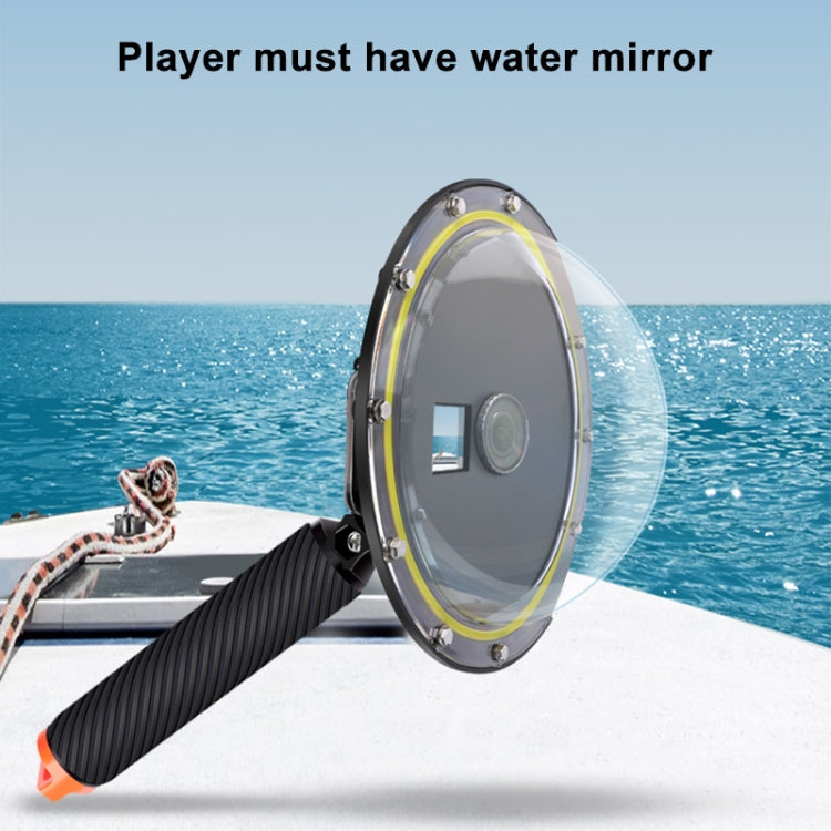 RUIGPRO Floating Hand Grip Dome Port Underwater Diving Camera Lens Transparent Cover for DJI Osmo Action, Osmo Action