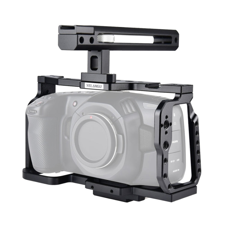 YELANGU C9-A YLG0911A Handle Video Camera Cage Stabilizer for DJI BMPCC 4K, C9-A