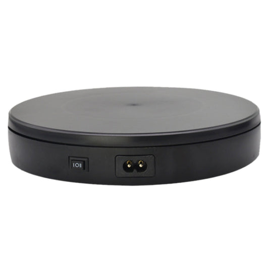 22cm Electric Rotating Turntable Display Stand Live Video Shooting Props Turntable Jewelry Shoes Display Platform, US Plug, 22cm(Black), 22cm(White)