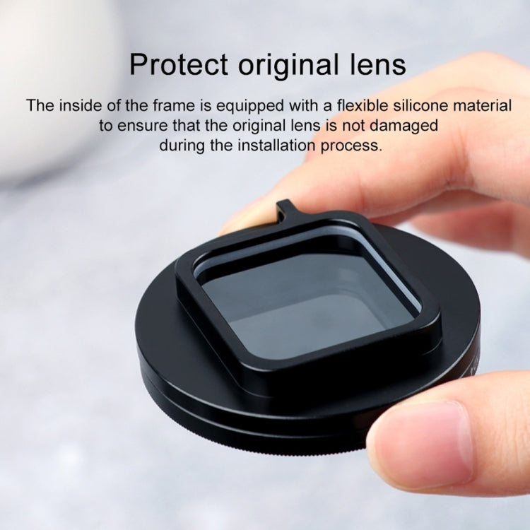 RUIGPRO for GoPro HERO10 Black / HERO9 Black Professional 52mm 52mm 10 in 1 UV+ND2+ND4+ND8+Star 8+ +CPL+Yellow/Red/Purple+10X Close-up Lens Filter with Filter Adapter Ring & Lens Cap