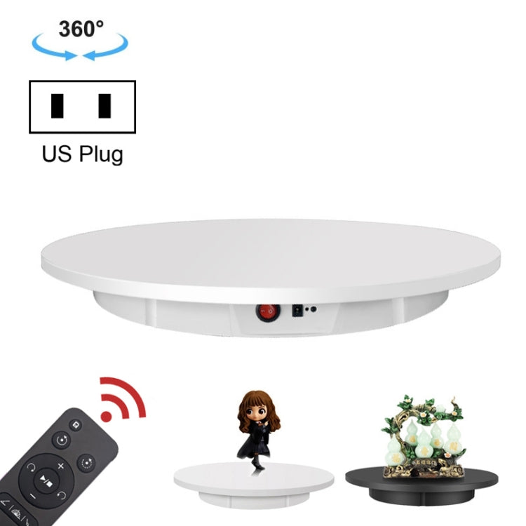 60cm Electric Rotating Display Stand Props Turntable, Load: 100kg, Plug-in Power, US Plug, 60cm, US Plug