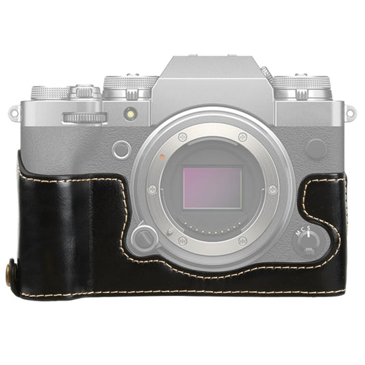 1/4 inch Thread PU Leather Camera Half Case Base for FUJIFILM X-T4, For FUJIFILM X-T4