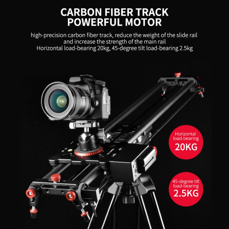 YELANGU L80TC 80cm Electrical Slide Rail Track with 2.4GHz Remote Control for SLR Cameras / Video Cameras, L80TC 80cm