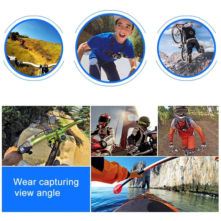 Adjustable Chest Strap with Phone Clamp & Mounts for GoPro, Insta360, DJI & Smartphones (Black)