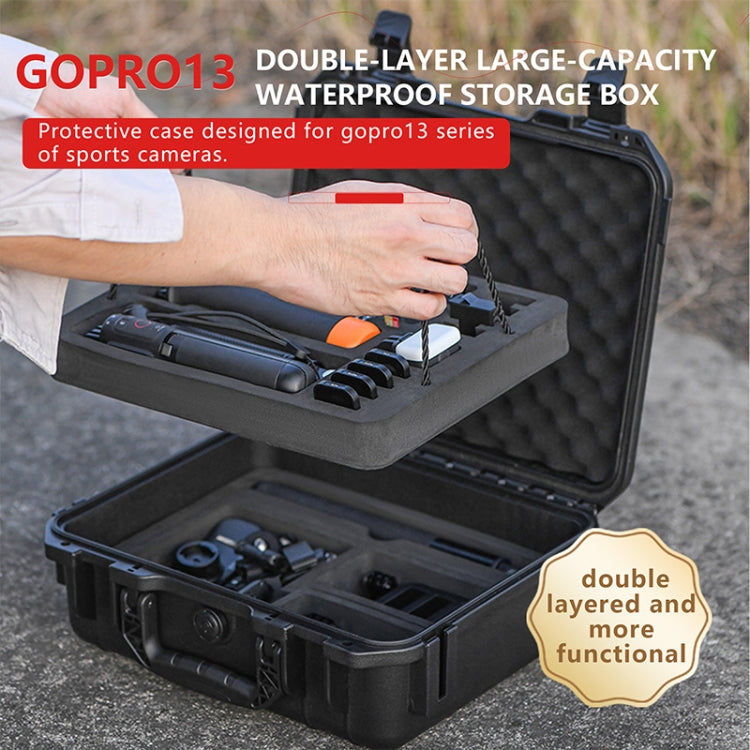 STARTRC Waterproof EVA PP Dual-layer Suitcase Storage Box For GoPro HERO13 Black /12 Black /11 Black /10 Black /9 Black (Black)