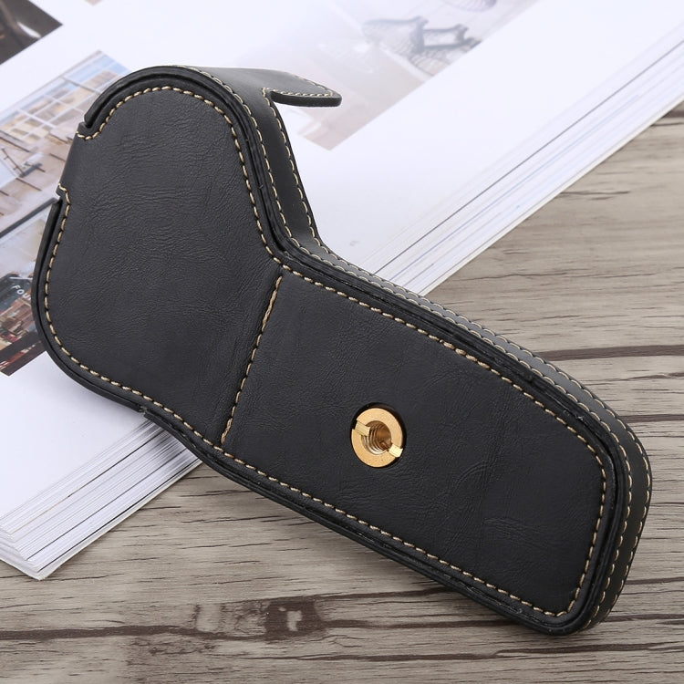 1/4 inch Thread PU Leather Camera Half Case Base for Canon EOS 6D /  6D Mark II, For Canon 6D2
