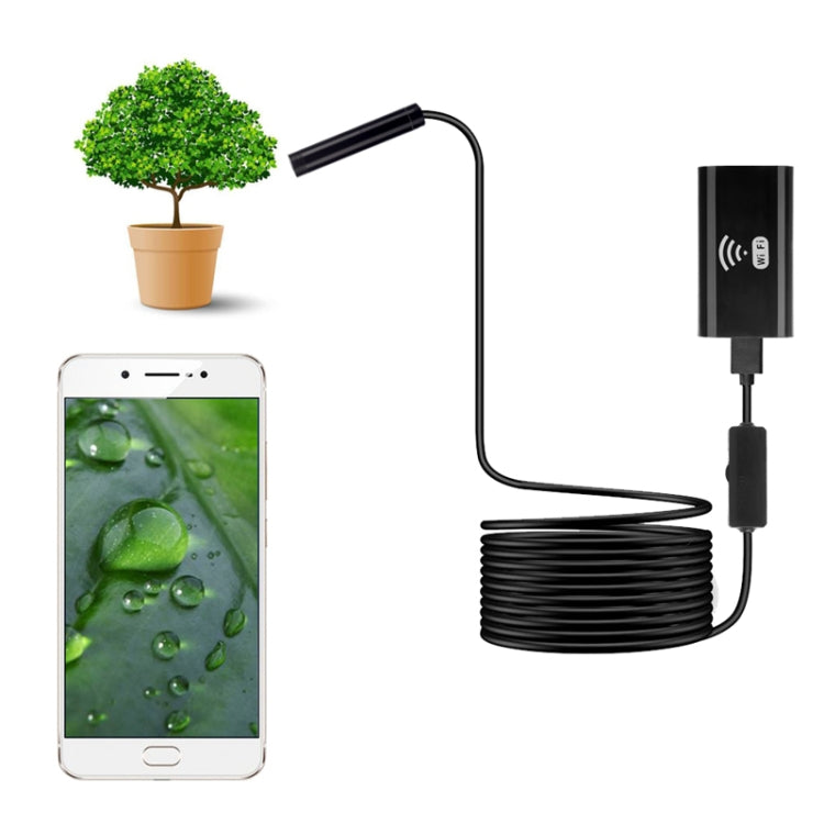 F99 HD Mobile Phone Endoscope, 8mm Waterproof Pipe Endoscope, Wifi Version, Hardwire, Length: 10m, Length: 10m