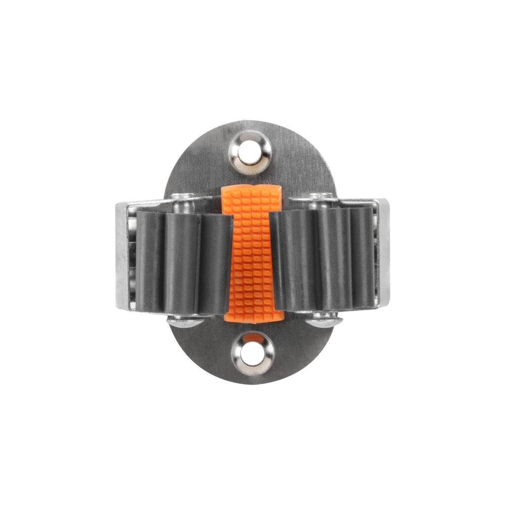 Wall Mount Tool Holder - Roller Grip Design (Single) for Stainless Steel Fitting