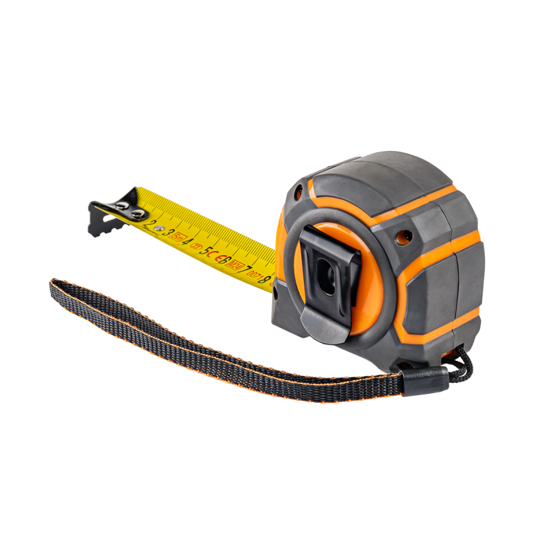 Snap Tape Measure 25mm Wide with Belt Clip (5m-10m) for DIY Workshop Accessory
