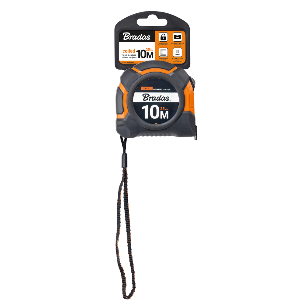 Snap Tape Measure 25mm Wide with Belt Clip (5m-10m) for DIY Workshop Accessory