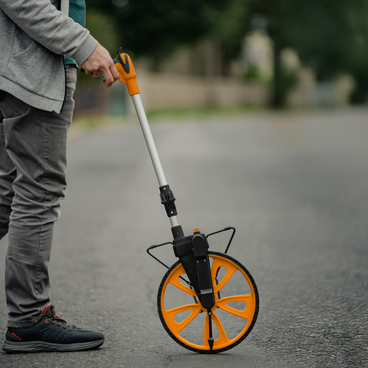 Measuring Wheel with Mechanical Counter and Folding Handle Home and Garden Use