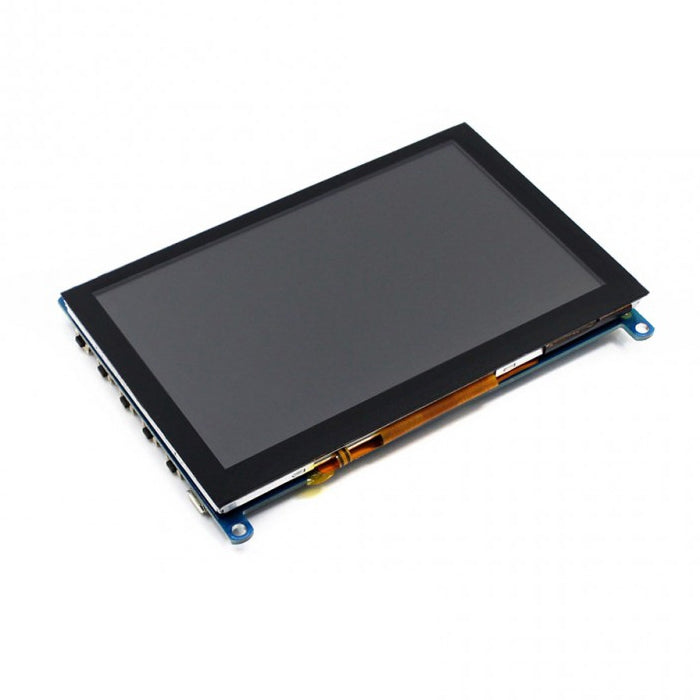 WAVESHARE 5 Inch HDMI LCD (H) 800x480 Touch Screen  for Raspberry Pi Supports Various Systems, 5 Inch HDMI LCD (H)